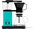 SimplyGoodCoffee Coffee Maker/Coffee Machine. 8 Cup Automatic Drip Pour Over Coffee Brewer With Vinyl Wrap Custom Kit. Easy To Use Gold Cup Standard. Teal Blue