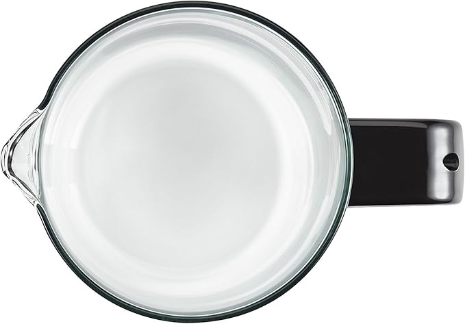 BonJour Coffee Borosilicate Glass French Press with Coaster &amp Scoop 33.8-Ounce Riviera Black