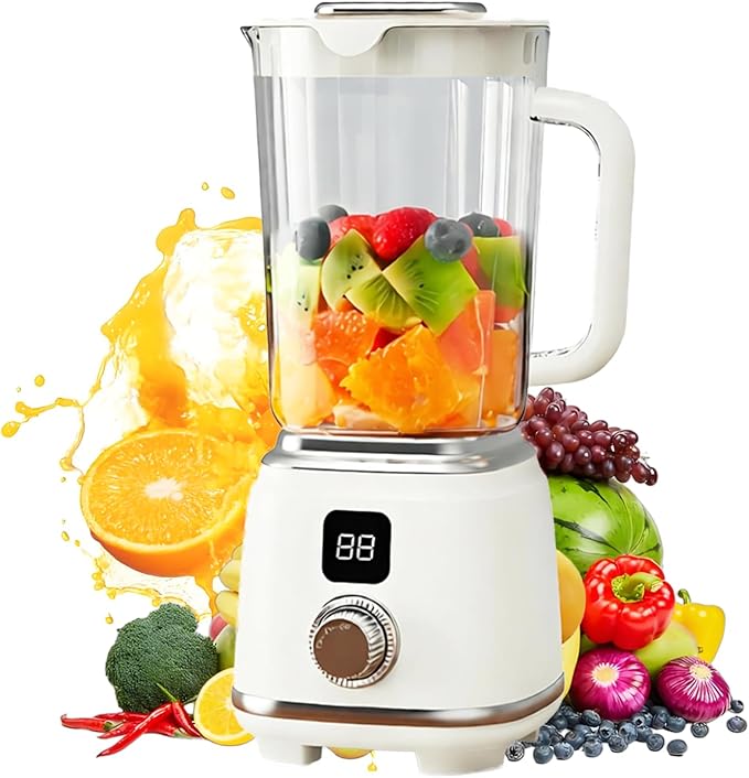 Portable Blender 600ml personal blender Cordless Smoothie Maker with 10-Blade 304 Stainless Steel 3000mAh Rechargeable Battery BPA-Free 2 Speed Settings