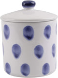 VIETRI Viva Santorini Collection Italian Dinnerware Sets (Dot Small Canister)