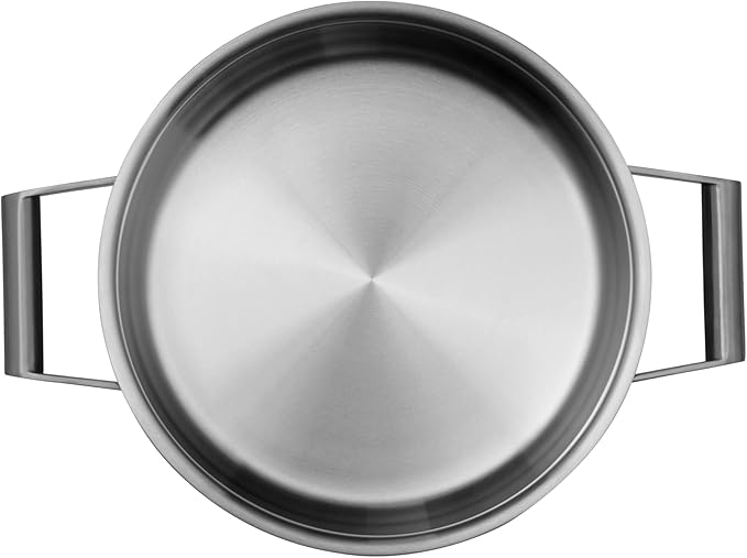 WMF Comfort Line Advantage Saucepan Set - 5-Piece Induction Cooking Pot With Glass Lid Cromargan Matte Stainless Steel Scale Stackable Uncoated