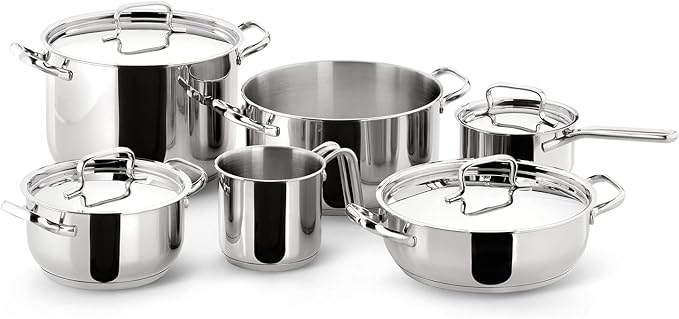 Lagostina Sfiziosa Extravagant Battery Stainless Steel Set of 10