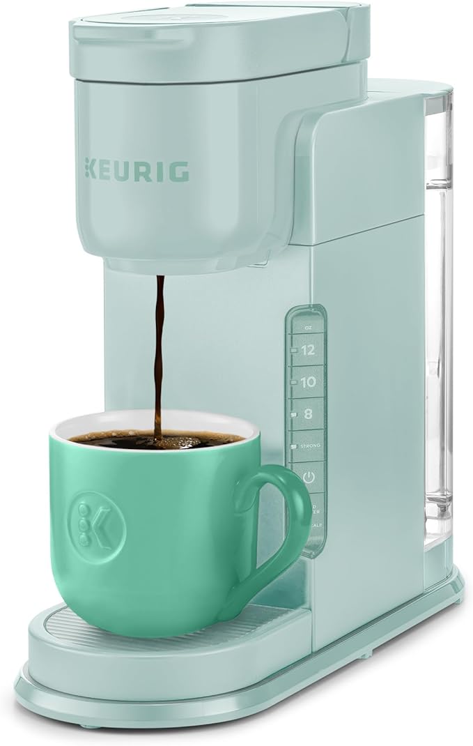 Keurig K-Express Single Serve K-Cup Pod Coffee Maker 3 Brew Sizes Strong Button Feature 42oz Removable Reservoir Mint
