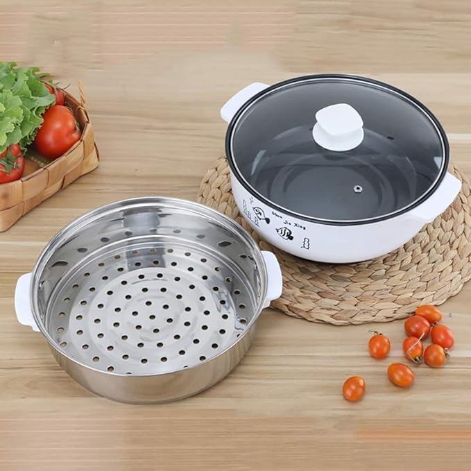 Cooking Pot Non-Stick Anti-Scratch Pan Electric Cooker-Multifunction Electric Cooker Skillet Wok Electric Hot Pot For Cook(M)