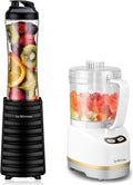 La Reveuse 300W Personal Size Blender (Black) + La Reveuse 2-Cup Mini Food Chopper (White)