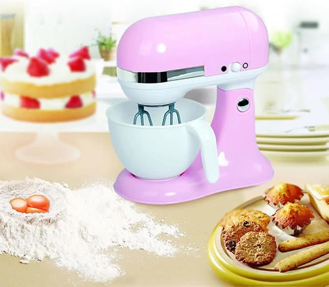 Battery Operated Gourmet Kitchen APPLIANCES (Child Size) has Pink &amp White Coffee Maker w Coffee PODS Mix Master and Blender