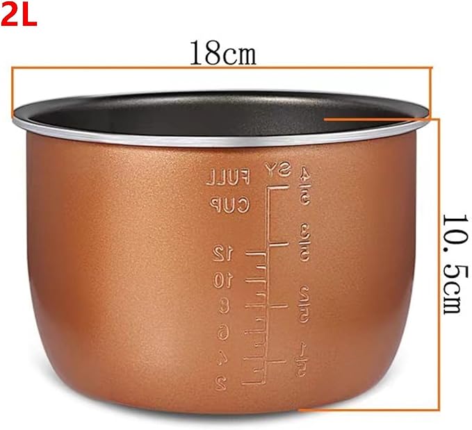 2L Electric Rice Cooker Inner Pot Bowls Multicooker Bowl Tank for Cooking Soup Porridge
