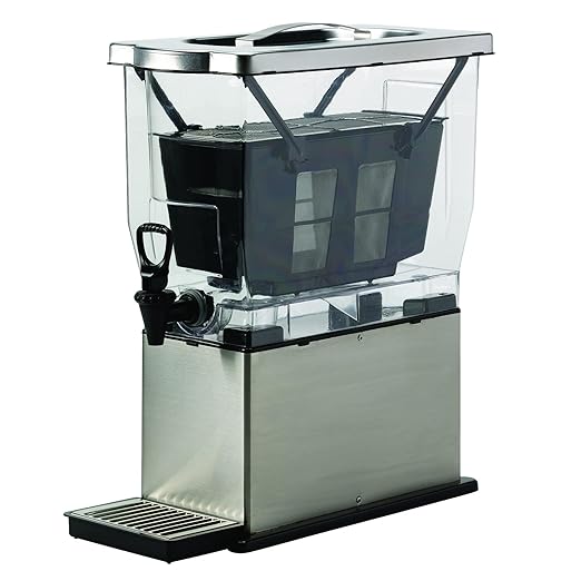 Service Ideas CBNS3SS Cold Brew N' Serv System Cold Brew Coffee Maker 3 Gallon Stainless Steel