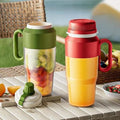 1300ml Portable Electric USB Rechargeable Wireless Juicer with Powerful Juicing Cup Perfect for Making Smoothies and Juice Blends