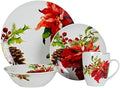 Fitz &amp Floyd Fitz and Floyd Holiday Home 32-Piece Dinnerware Set Assorted
