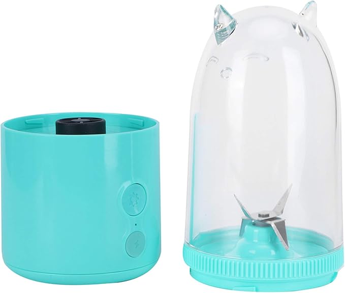 Compact and Portable USB Rechargeable Electric Fruit Juicer Blender(blue)