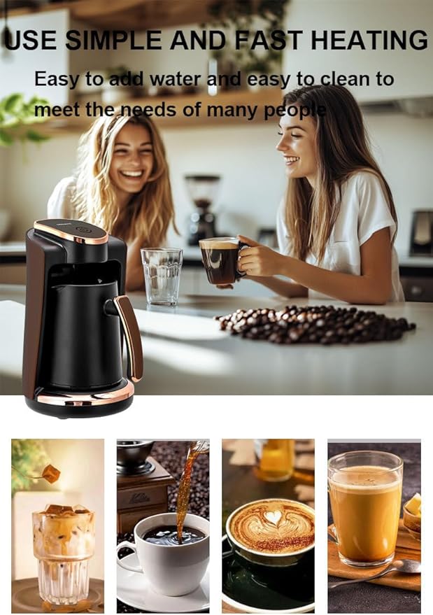 Electric Coffee Maker 550W Brewer Coffee Maker Includes 8.9oz (250ML) 1~4 Cup Coffee cups Automatic Shut-Off for Home OfficeFor instant coffee espresso macchiato