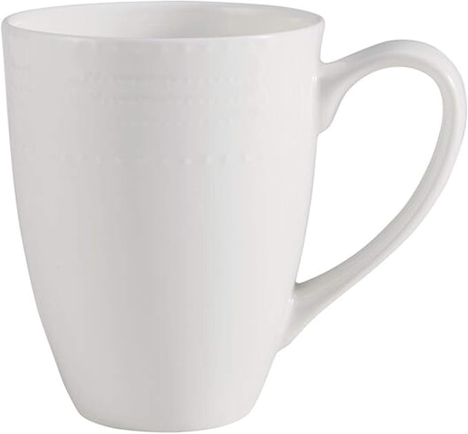 Mikasa Annabelle Bone China 40-Piece Dinnerware Set Service for 8 Lightweight and Chip-Resistant White Porcelain with Elegant Design