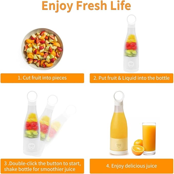 Portable Blender Personal Travel Size Blender with Magnetic USB Rechargeable for Shakes and Smoothies B