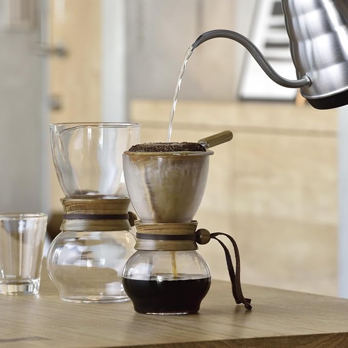 Hario Woodneck Drip Pot 240ml Acacia Wood