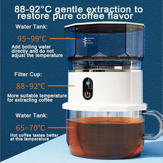 Mini Portable Pour-Over Coffee Maker Enjoy Hand-Brewed Coffee Anytime Anywhere Compact and Lightweight Easy Brewing