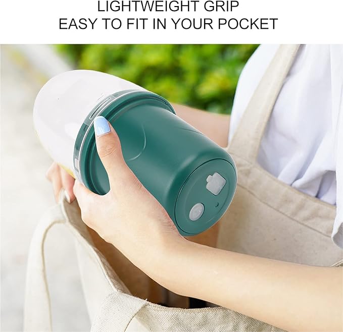 Asixxsix Portable Juicer Cup 260ml Multifunctional Rechargeable Small Cordless Blender with 4 Blades for Shakes and Smoothies Handheld Fruit Mixing Machine for Home Office