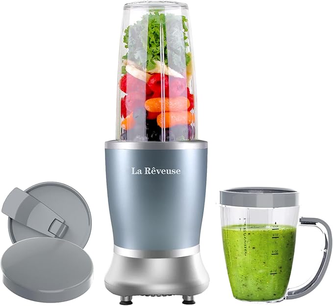 La Reveuse 300W Retro Blender + 250W Personal Size Smoothie Blender Bundle
