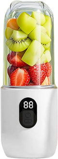 POCREATION Portable Blender 500ml USB Rechargeable Blender with 16 Stainless Steel Blades BPA Free ABS Material for Shakes and Travel Outdoor Sports