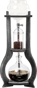 Iced Coffee Cold Brew Drip Tower Coffee Maker Ice Coffee Machine Cold Brew Dripper Iced Coffee Brewer Maker 8 cup (Grey)