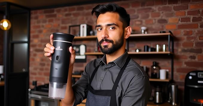 Magic Boxx Portable Electric Coffee Maker with USB-C | Compatible with Capsules and Ground Coffee | Ideal for Car Office Travel and Camping