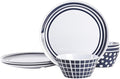 Home 8-Piece Dinnerware Set Vintage Ceramic Cutlery Set with Dipping Saucer and Bowl Dinner Plate Dessert Plate Set