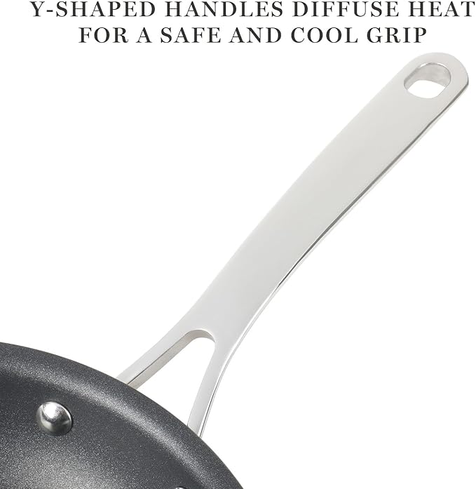 Martha Stewart 12 Piece Heavy Gauge Aluminum Hard Anodized Premium Nonstick Cookware Set Induction Safe Copper w/Black Interior