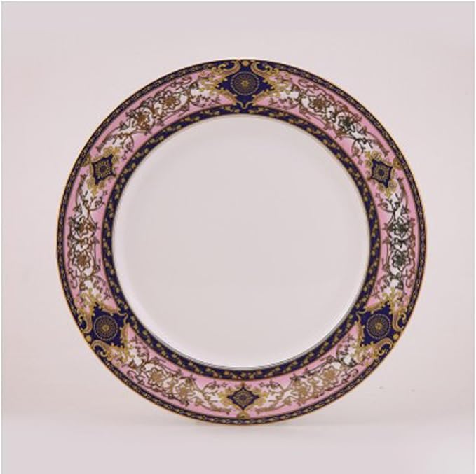 European Style Dinnerware Set Service for 6 Bone China Dinnerware Sets Unbreakable Porcelain Dinner Sets Coffee Cup and Saucer Tableware Set Steak Dinner Plates Dish Set Pink-2