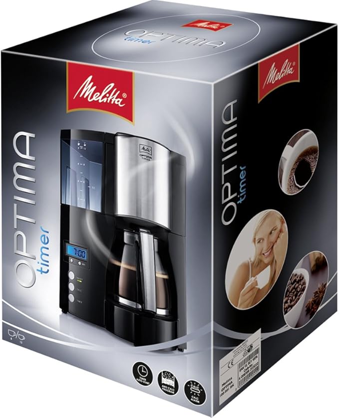Melitta Optima Timer Filter Coffee Machine - Black