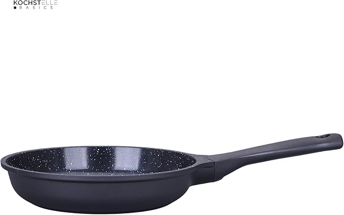 Non Stick Cookware Set Marble 13Pieces Black Kochstelle Basics… (Black)