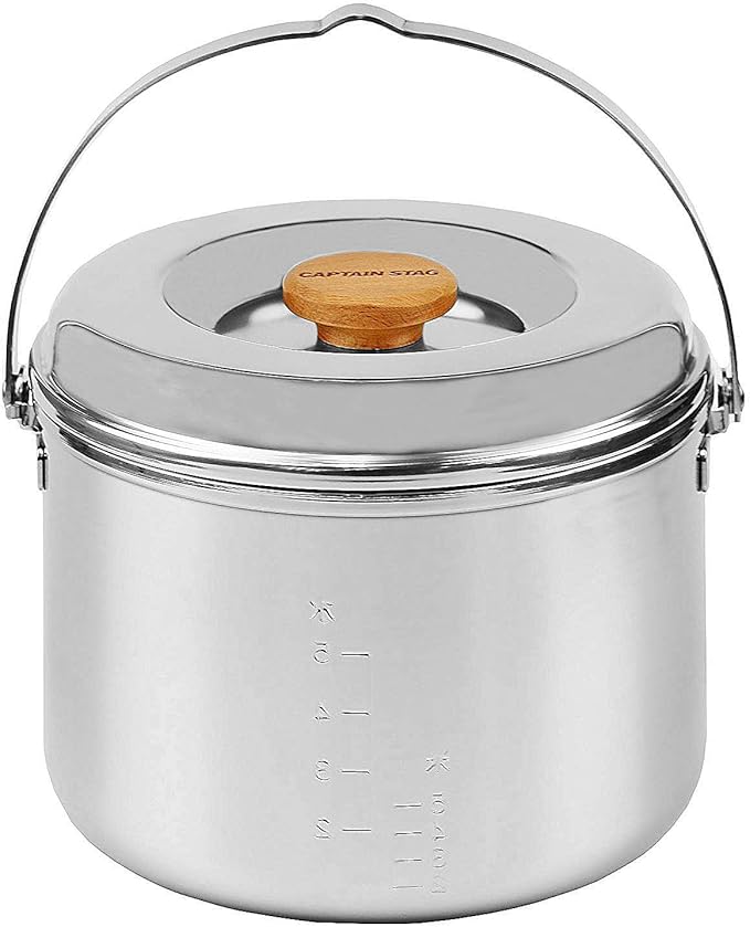 Captain Stag M-8610 3-Layer Steel Rice Cooker (5 Cups)