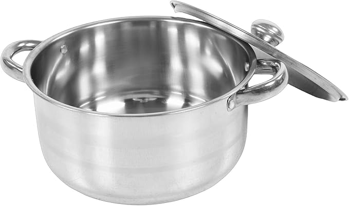 Generic 6Pcs Stainless Steel Cookware Set Cooking Skillet Sauce Pot Set Kitchen Induction Stockpot Includes Frying Pan Saucepan for Home Cooking
