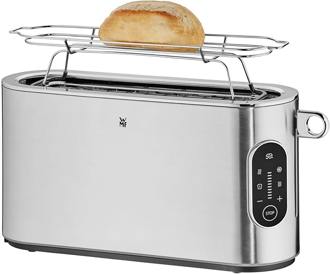 WMF Lumero 414190011 Best Toaster 10 Browning Levels Quick Roast Results Bright LED Display Warm-up Rack Warm Up Roasting Defrost Cancel 980W