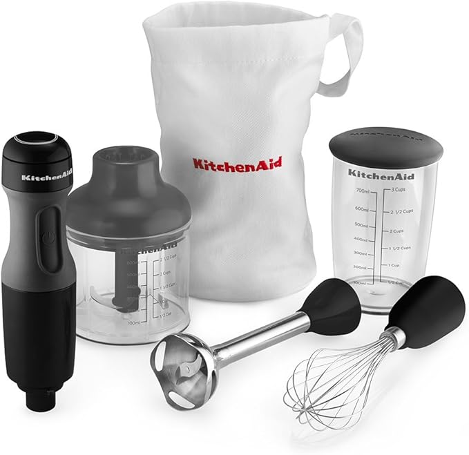 KitchenAid KHB2351OB 3-Speed Hand Blender - Onyx Black (Renewed)