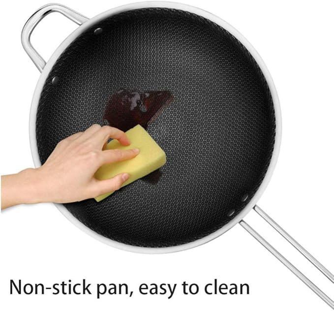 Stainless Steel Cookware Set - Total Non Stick - Suitable - Free - Set of 2Can Be Used CookerEasy to CleanSilver Cookware