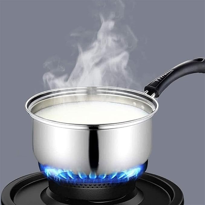 Kitchen Cookware SetMilk Pan and Saucepan Kitchen Cookware SetsStainless Steel Cookware Set3-Piece Set Variety Pack