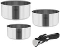 Cookware Kitchen Set with Detachable Handle Cook Expert Single Hand Stainless Steel Type 18/10 All Types of Stoves TSA0148