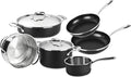 MAGEFESA Prisma 8-Piece Stainless Steel Cookware Set – Durable Pots &amp Pans with Nonstick Interior Matte Black Exterior Oven Safe up to 392°F