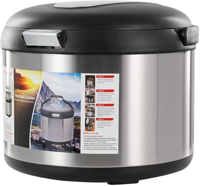 Tayama TXM-50CF Energy-Saving Thermal Cooker 5 L Black