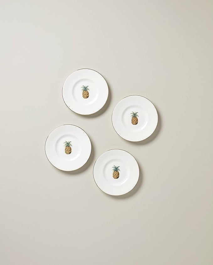 Lenox 897296 British Colonial Bamboo Dessert Plates Set of 4