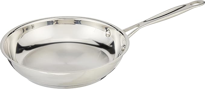 Cuisinart 12 Piece Cookware Set with 8 Chef's Classic Skillet MultiClad Pro Triple Ply Stainless Steel