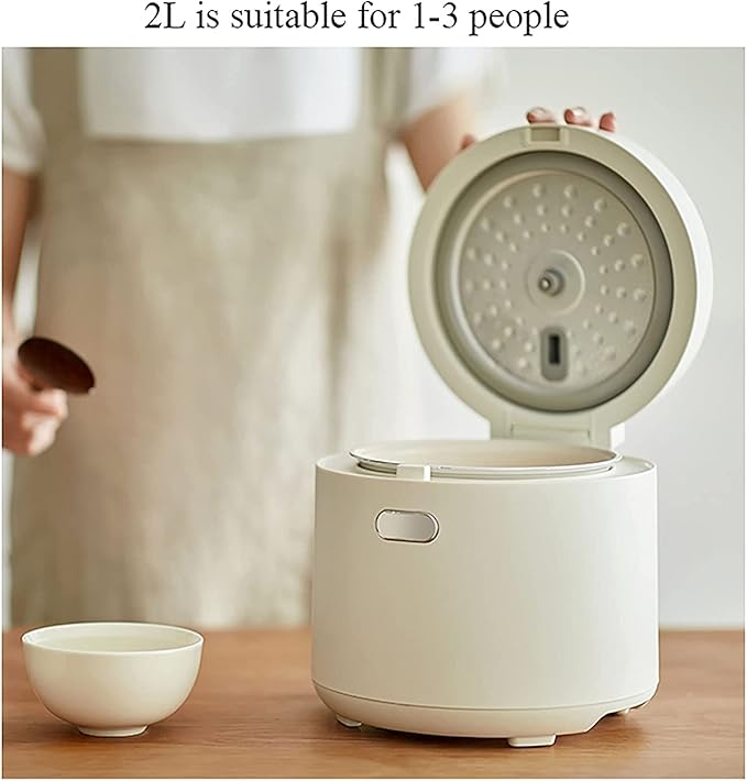 Mini Rice Cooker Portable Reservation Rice Cooker Non Stick Inner for Family Dormitoryfor 1-3 People