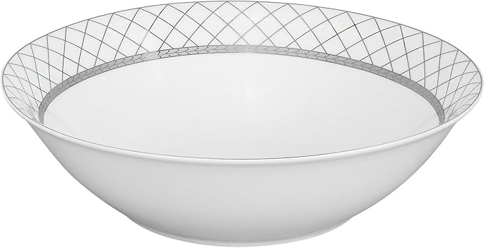 Lorren Home Trends 57-Piece Porcelain Dinnerware Set Verona Service for 8