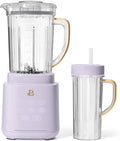 High Performance Countertop Blender System with Personal Blending Cups Ice Crushing Smoothie and Food Processing (Lavender)