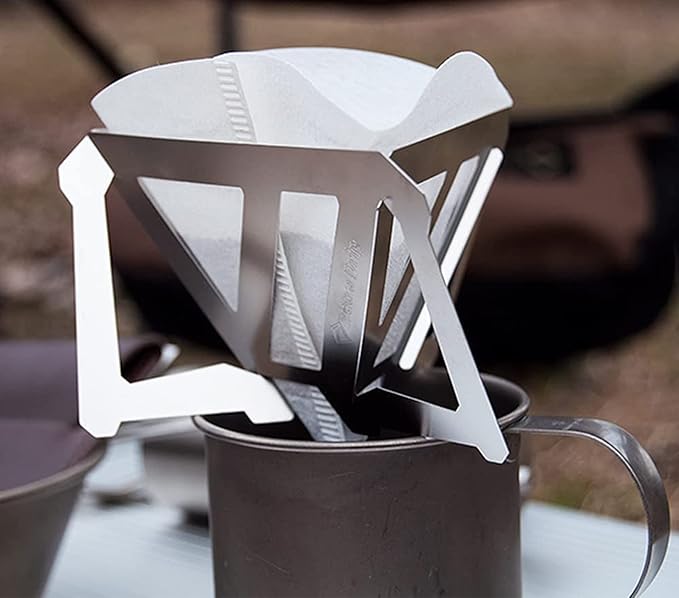 Tetra Portable Coffee Drip Stores Flat Matte Finish 1.5 Cups by Munieq