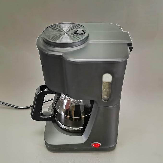 FixtureDisplays® 6-Cup Mini Switch Coffee Maker Black 6.3 X 7 X 11.41 inches 15668-NPF