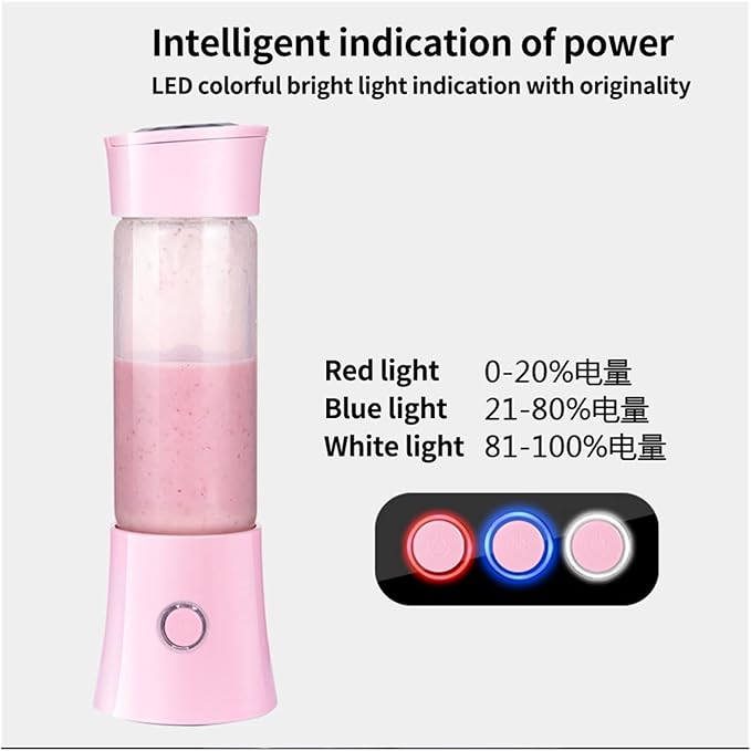 Juicer Household Mini Electric Juicer Blender Multifunctional Juicing Cup Small Fruit Mixing Cup 480ml Juice Maker Machine (A)