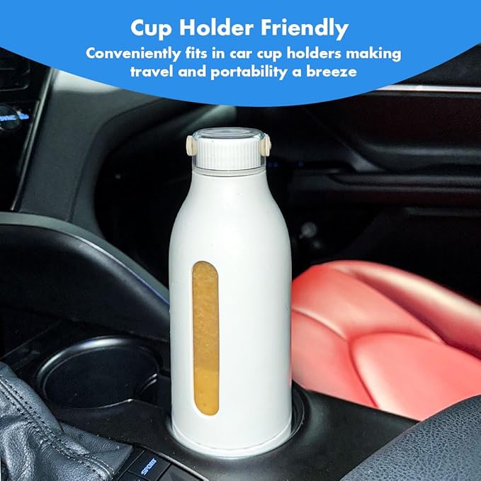 HydraBlend Portable Travel Blender for Smoothies and Shakes 14oz Personal Blender with 4 Stainless Steel Blades BPA-Free USB-C Rechargeable Leakproof-Lid