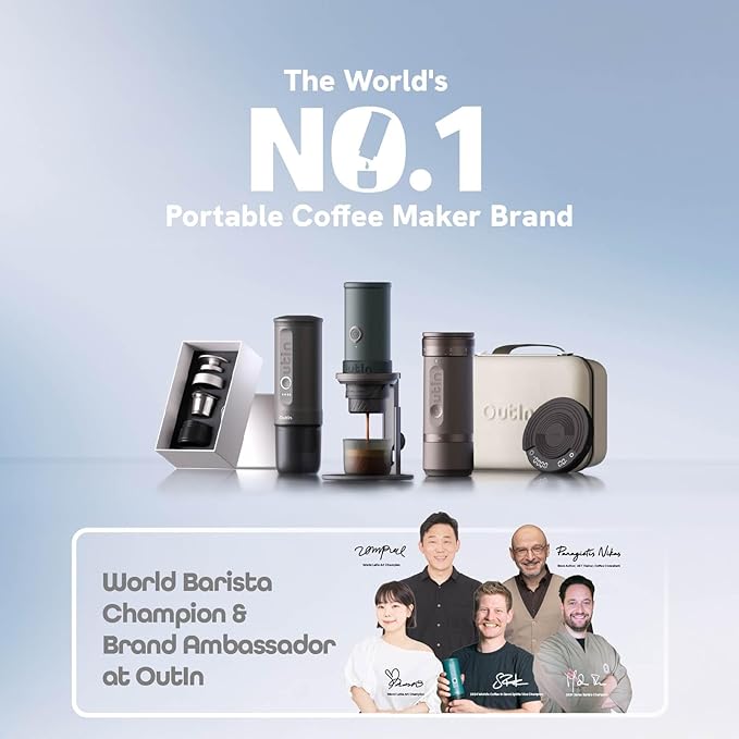 OutIn Nano Portable Electric Espresso Machine with Travel Tumbler