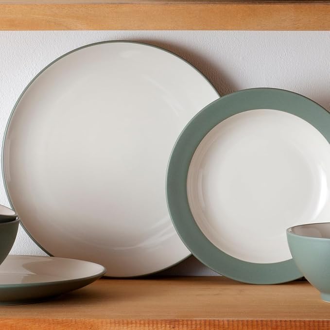 Noritake Colorwave Green 12-Piece Coupe Dinnerware Set Service for 4